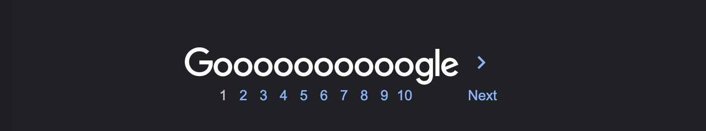 Google Search continuous scrolling
