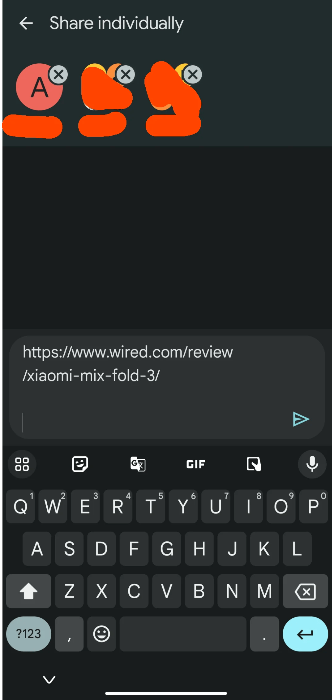 Google Messages forward