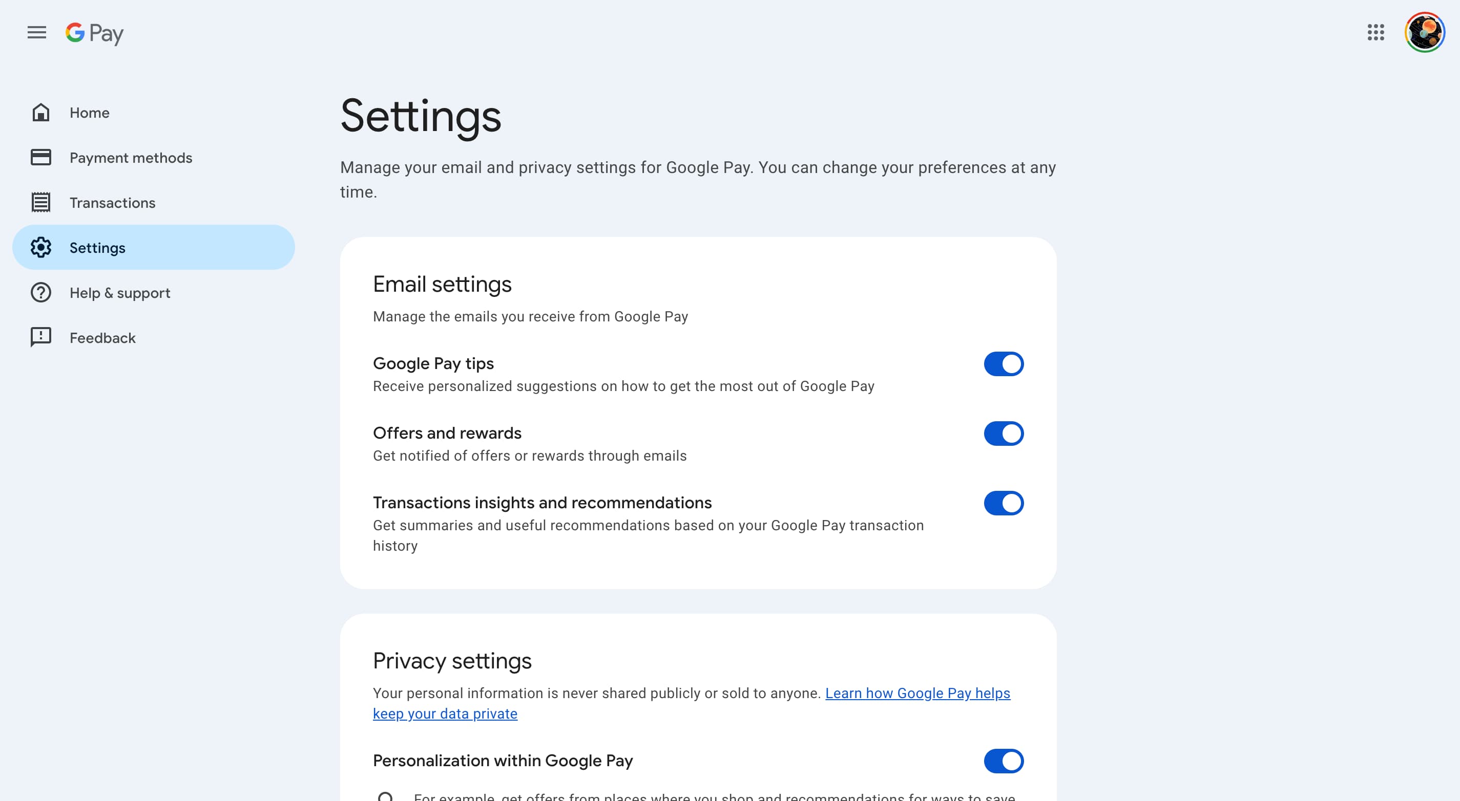 Google Pay Material 3