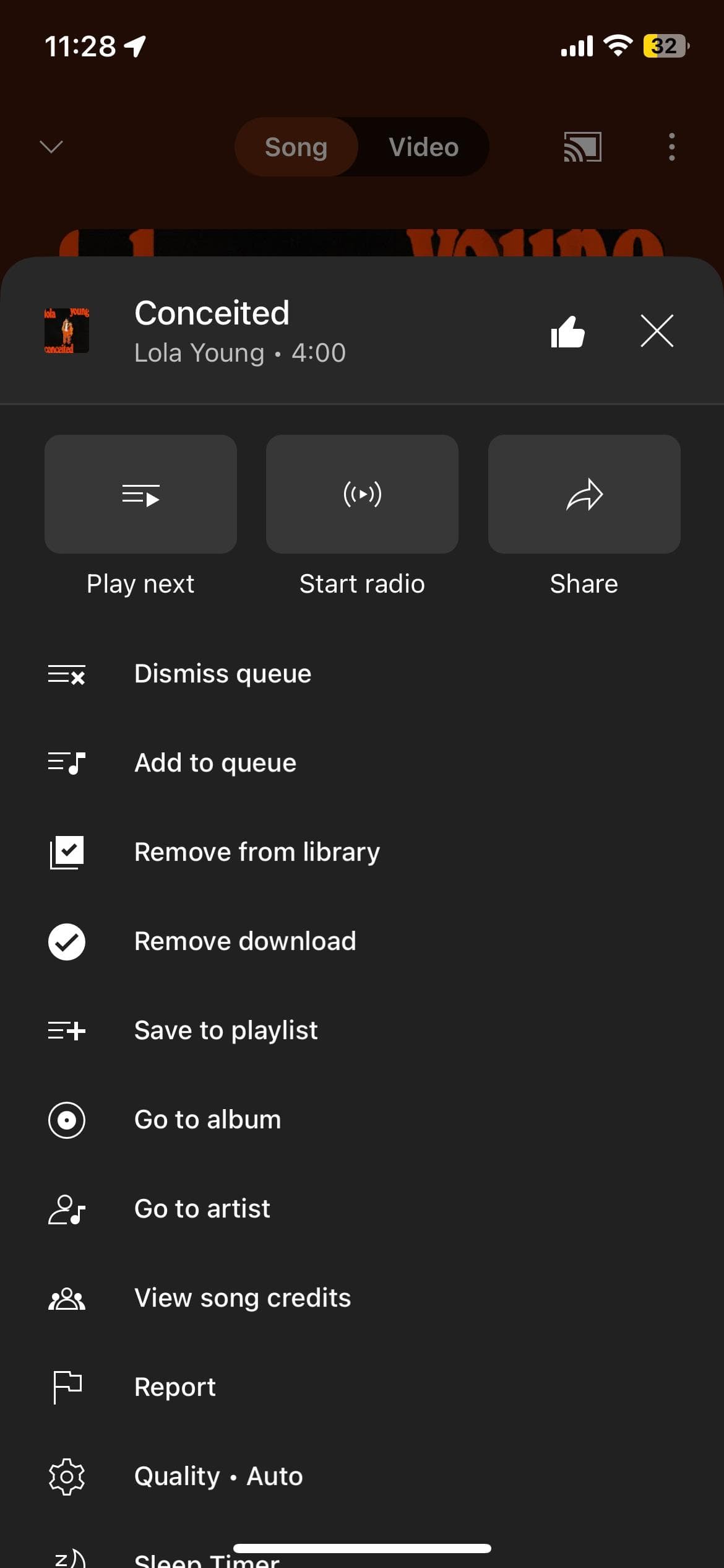 YouTube Music menu redesign