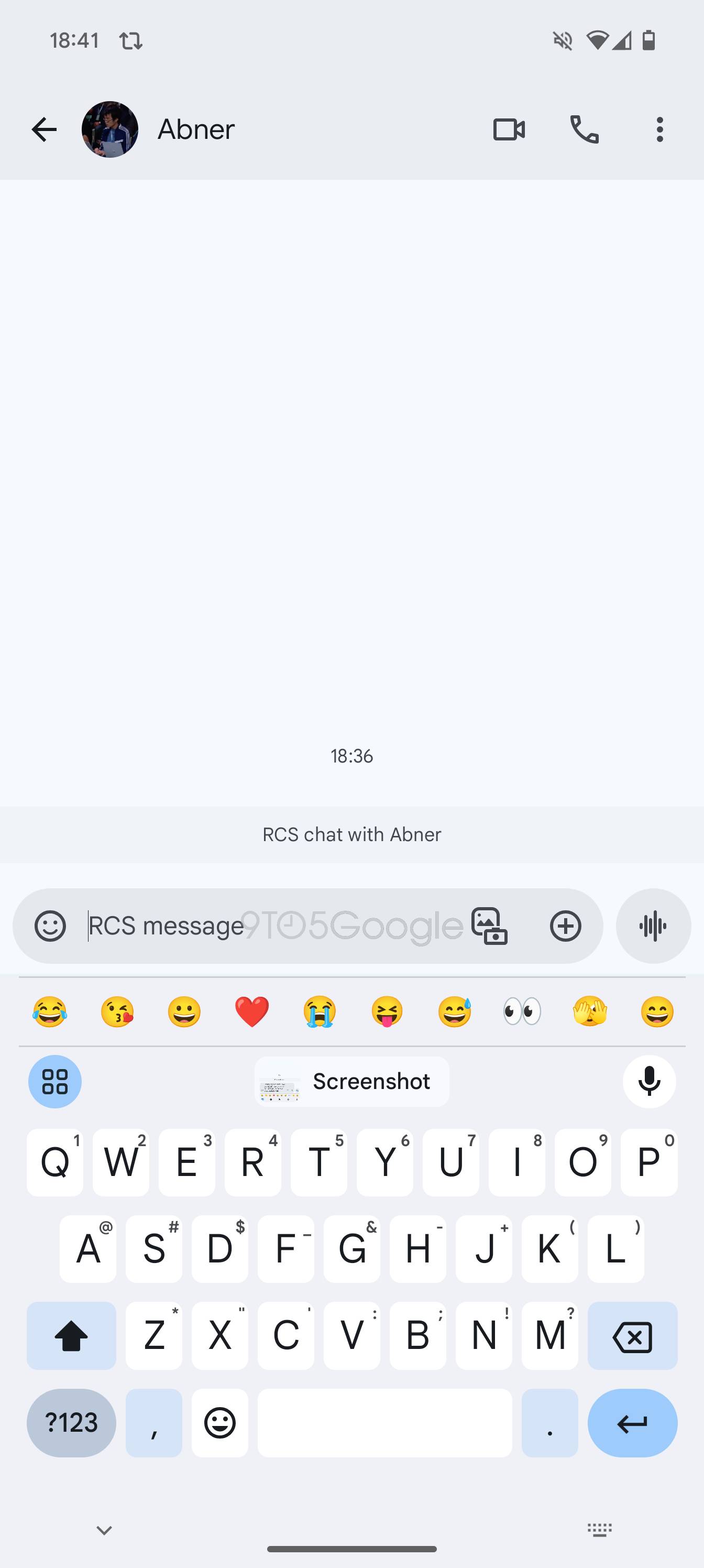 Google Messages single field