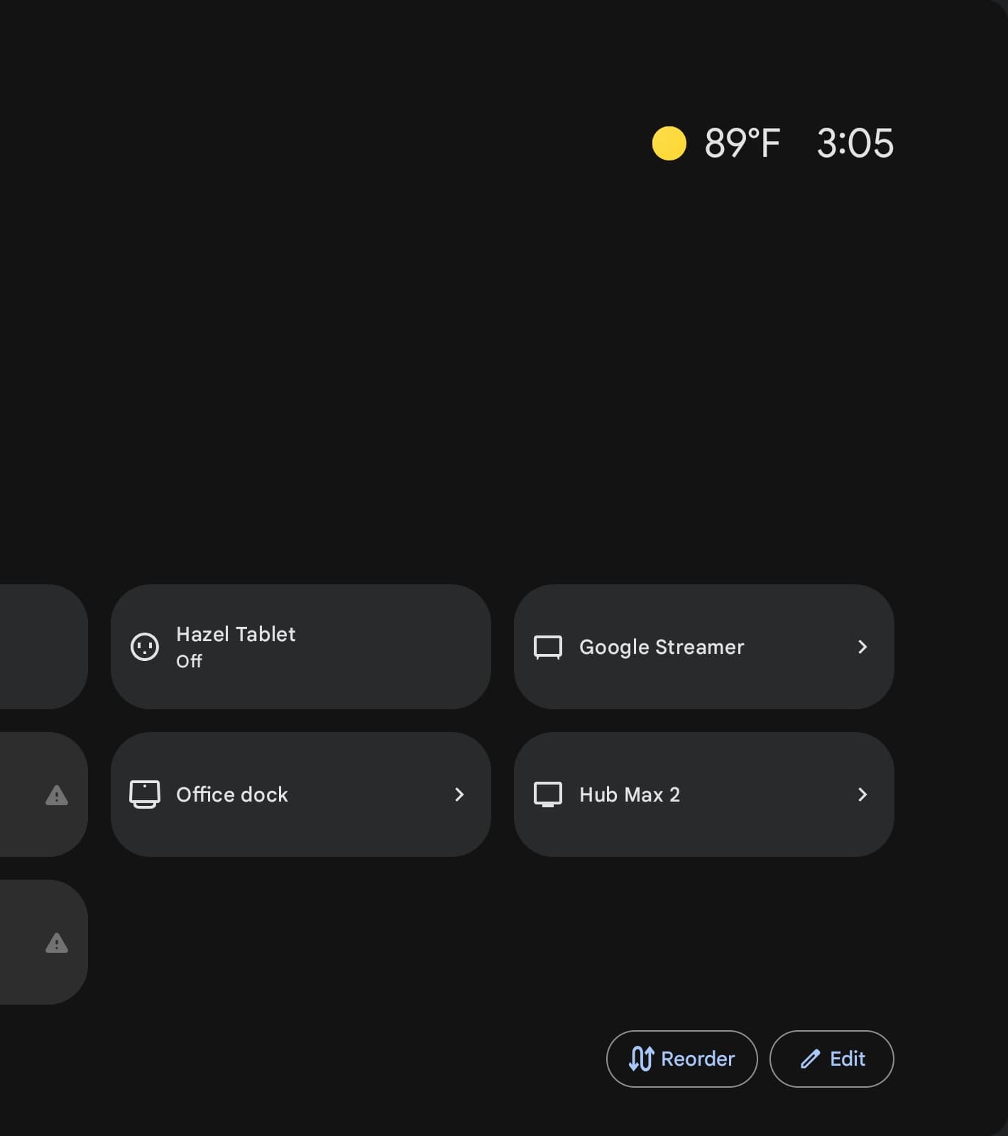 Android 15 Home Controls weather