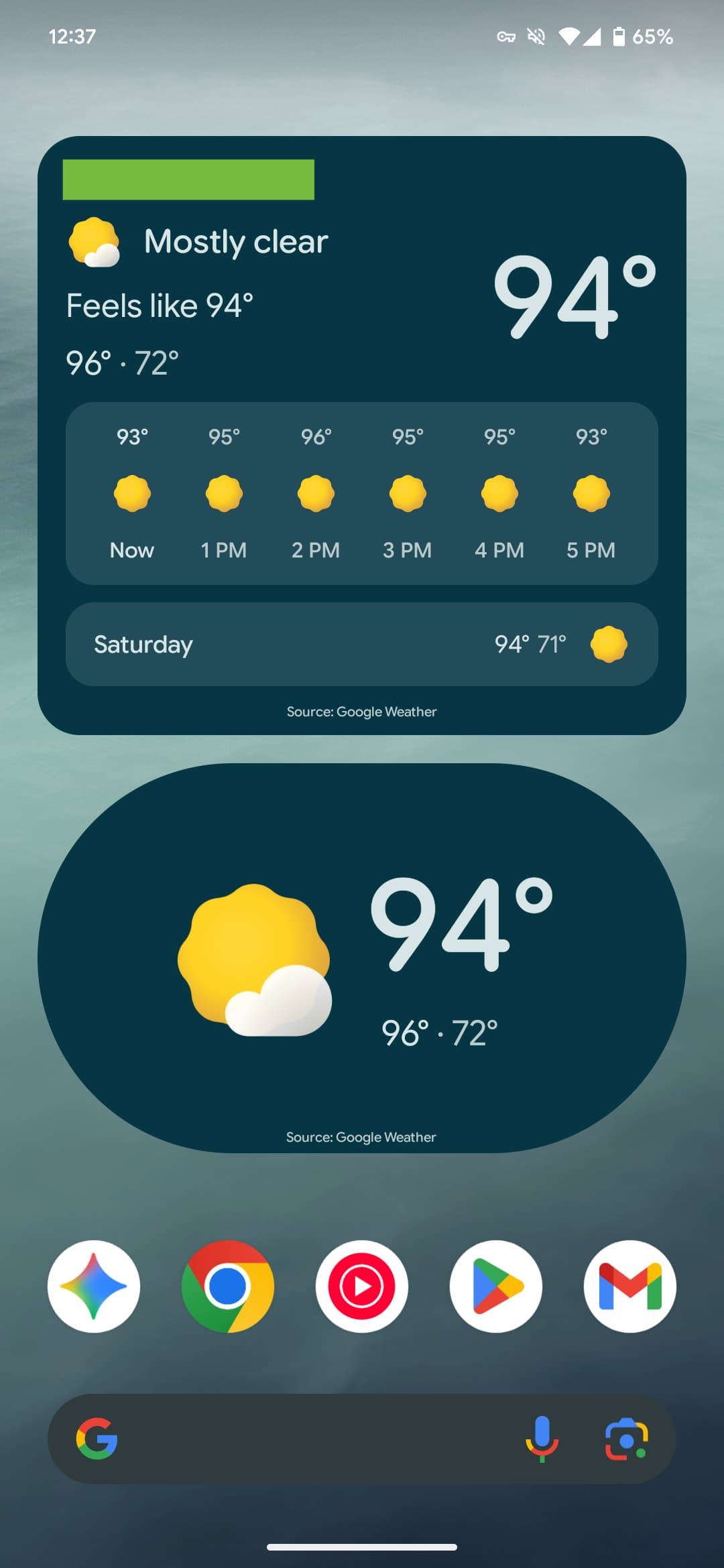 Pixel Weather Expressive redesign