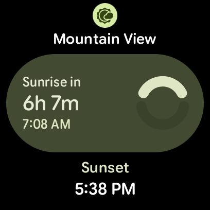 Pixel Weather Watch