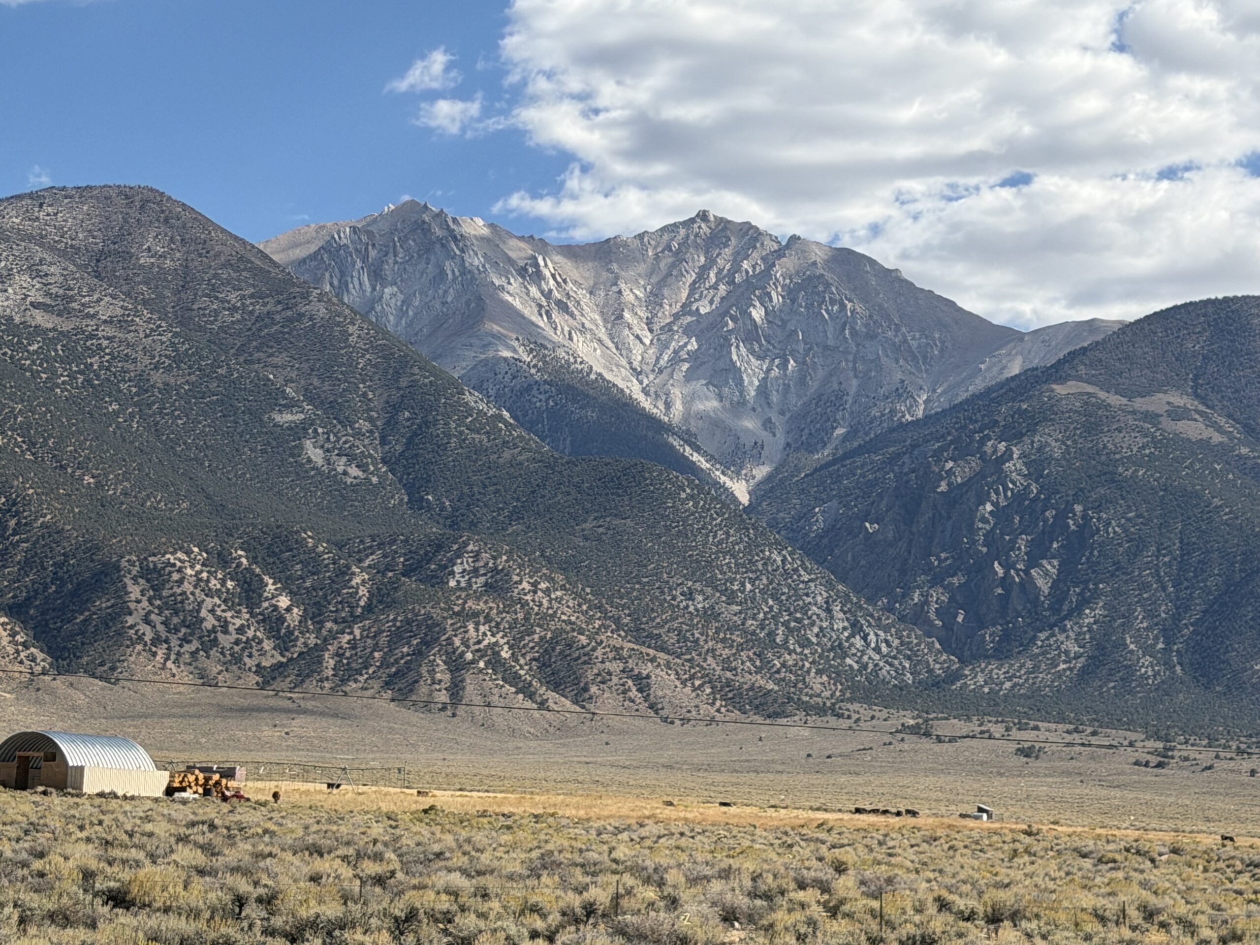 Boundary Peak, Montgomery Peak and Trail Canyon Saddle Peak