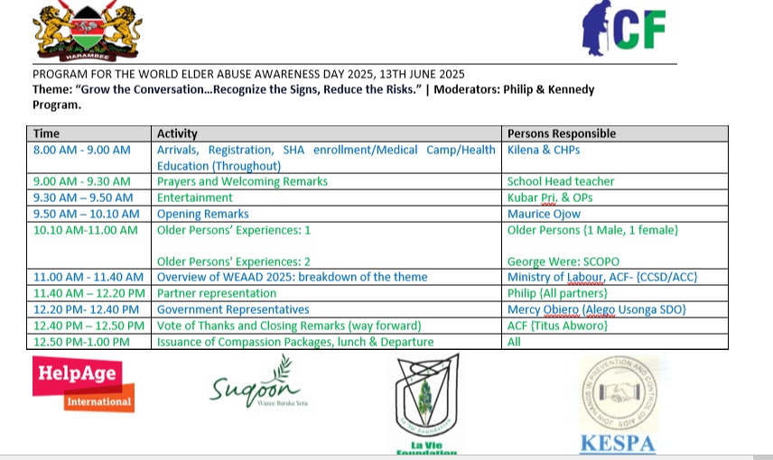 World Elder Abuse Awareness Day (WEAAD) 2025.