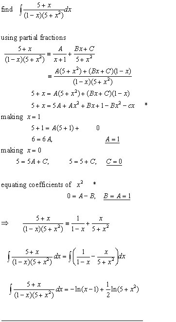 The first and most vital step is to be able to write our integral in this form: INTEGRATION ALGEBRAIC FRACTIONS, integration from A-level