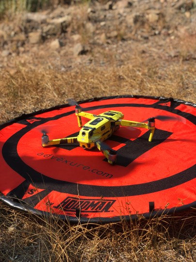 Drone on a pad