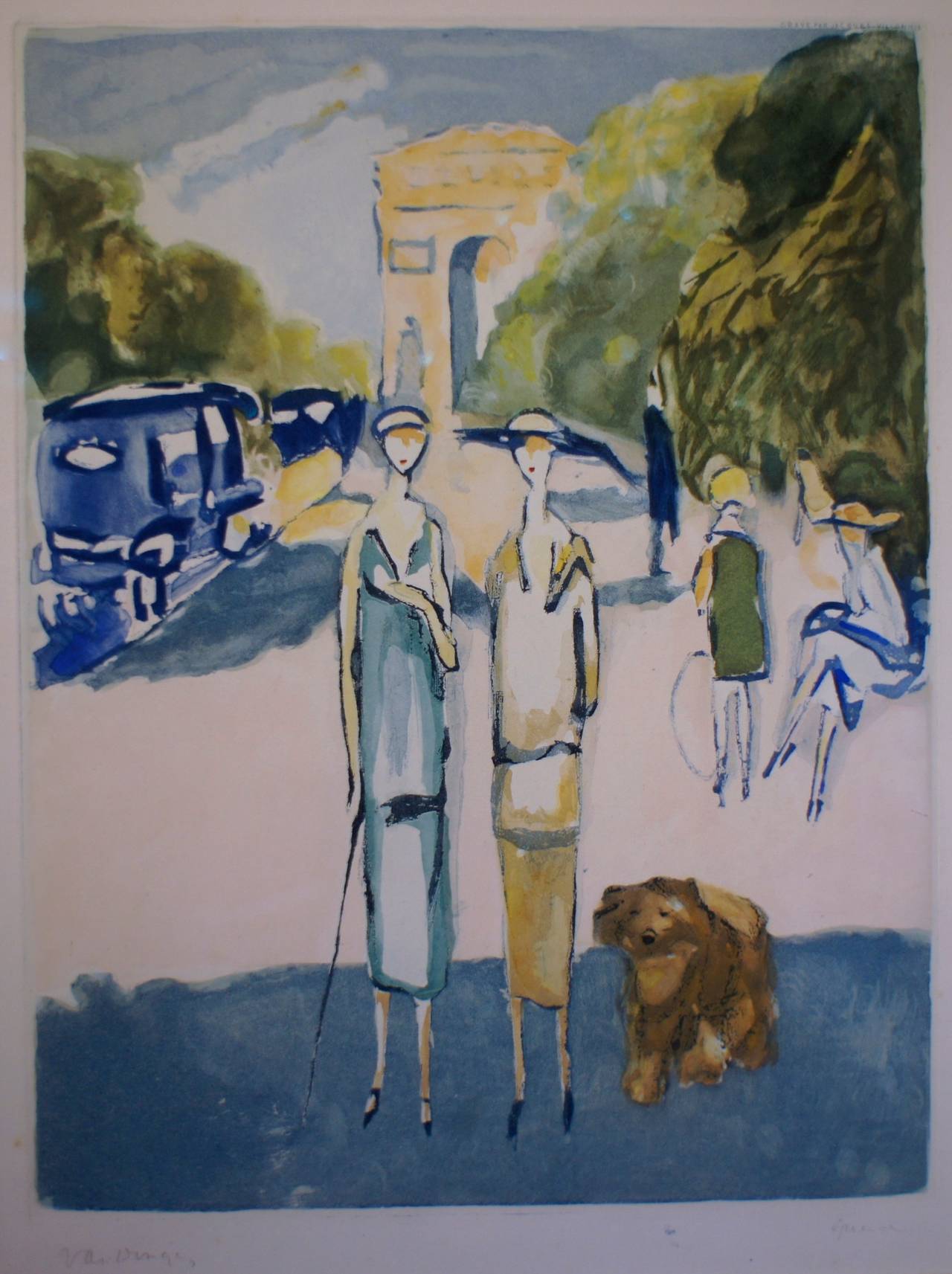 Kees Van Dongen Avenue Du Bois 1925 R Museum - Premium Geometric Art Gallery - Retina