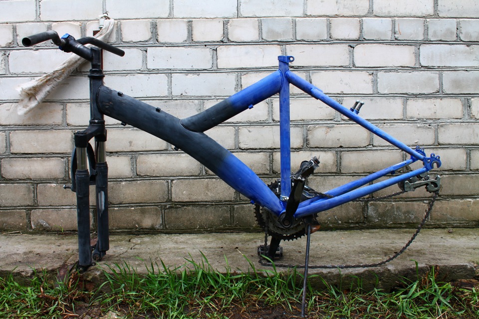 разрисованный велосипед
