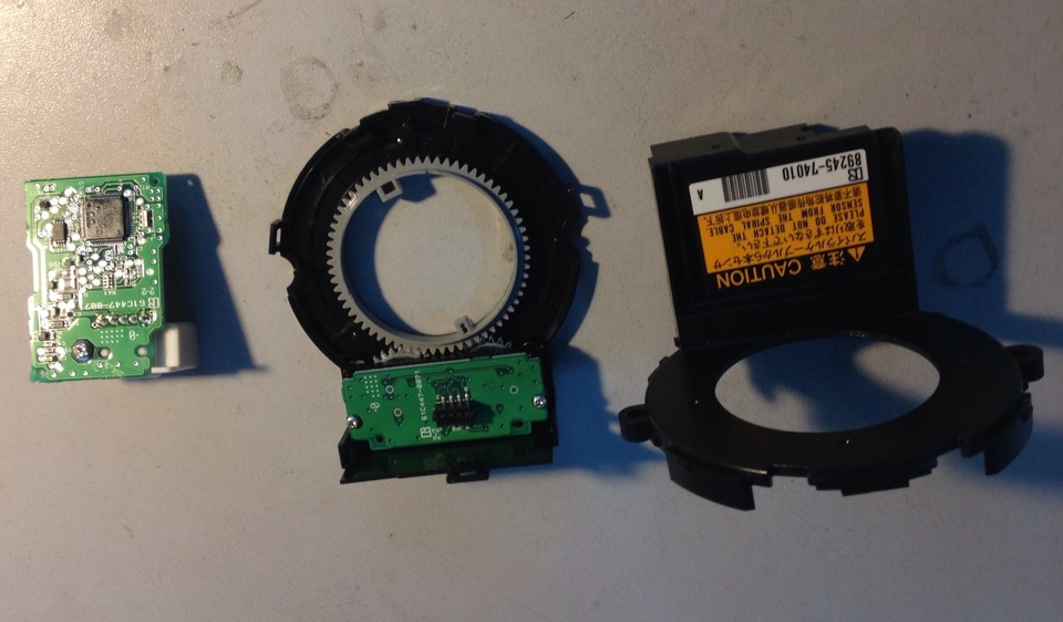 Ремонт датчика угла поворота руля — ошибка c1433 — toyota prado 150