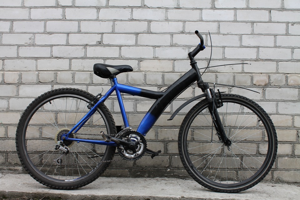 разрисованный велосипед