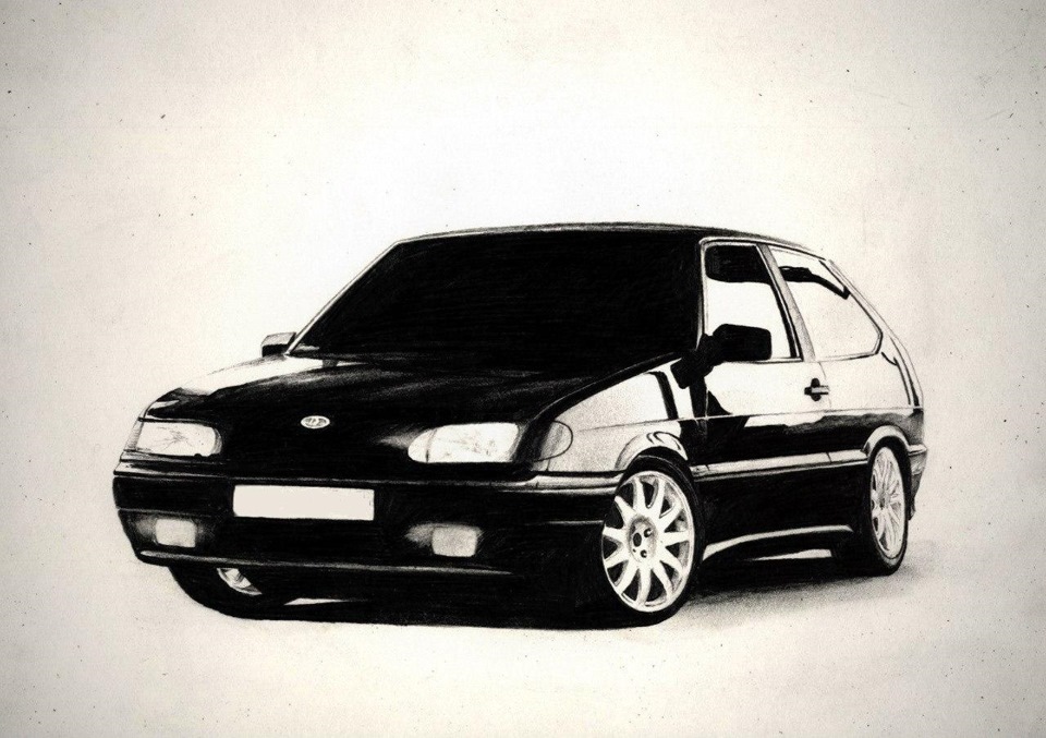 рисовать жигули