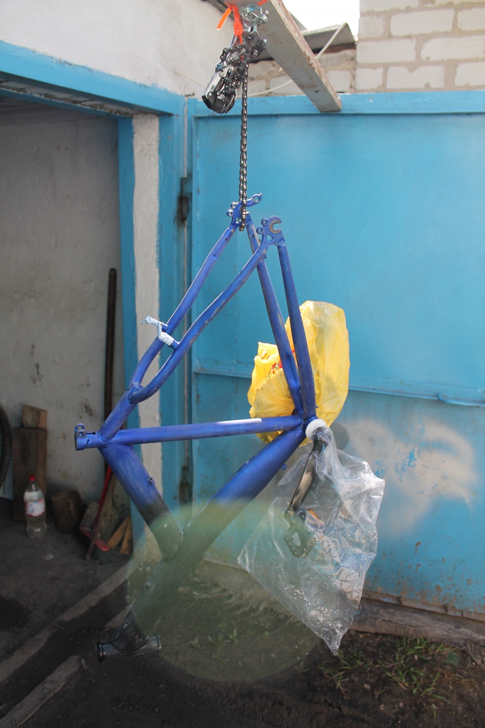 разрисованный велосипед