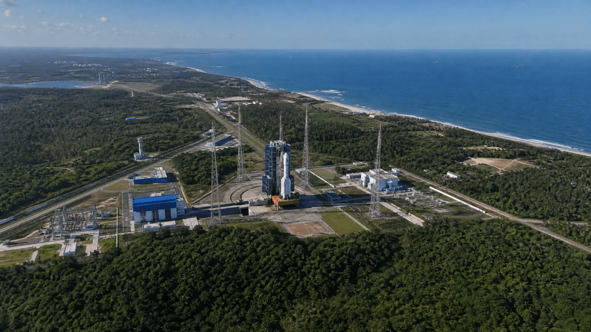 Wenchang Satellite Launch Center Hainan modern space launch facility coastal China space program launch site rocket launch facility tropical coast