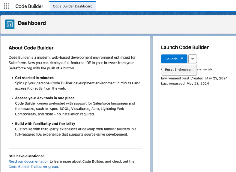 Navigate Code Builder Ui Get Started Code Builder Salesforce Developers - Best Landscape Pictures in Full HD