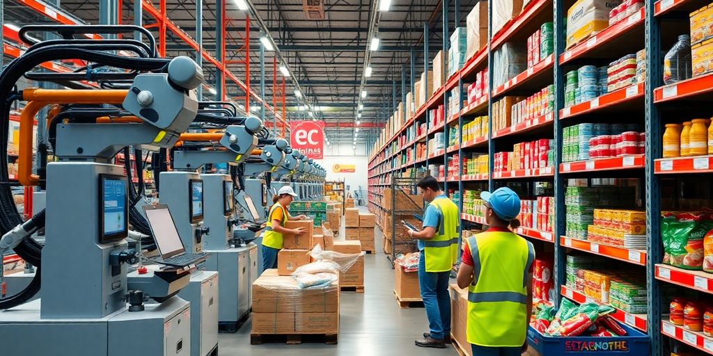 Dynamic supply chain with technology and consumer goods collaboration.