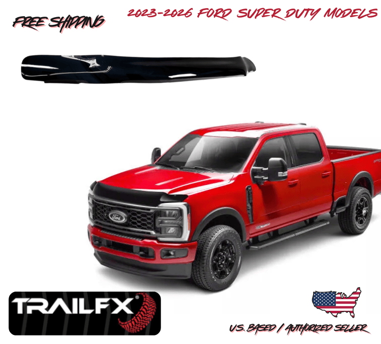 2023-2026 Ford F-250 Super Duty Bolt-On Hood BugFlector Bug Shield Protector