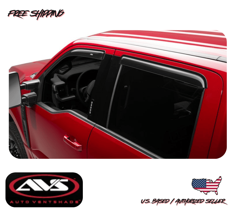 1983-1997 Ford F-350 Crew Cab AVS Window Vent Visors Rain Dust Guard Deflector