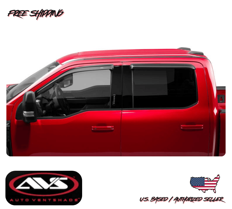 1983-1997 Ford F-350 Crew Cab AVS Window Vent Visors Rain Dust Guard Deflector