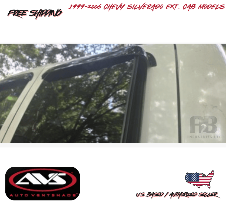 1999-2006 Chevy Silverado 1500 Extended Cab AVS Window Vent Visors Rain Guard
