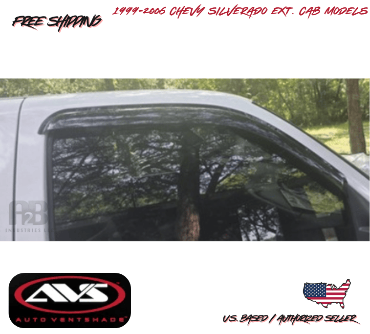 1999-2006 Chevy Silverado 1500 Extended Cab AVS Window Vent Visors Rain Guard