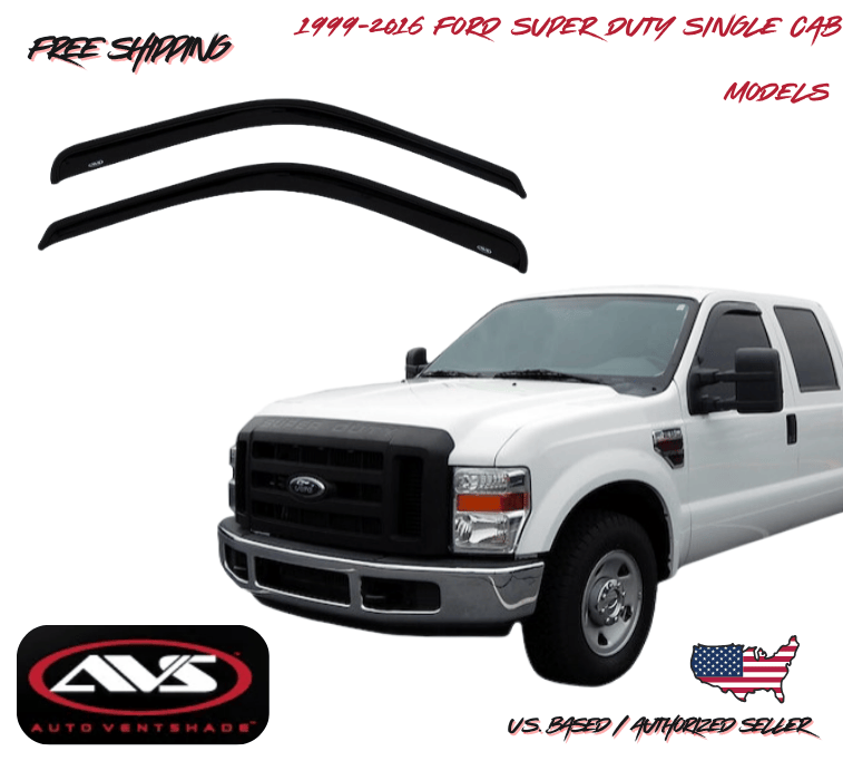 1999-2016 Ford F-450 Super Duty Single Cab AVS Window Vent Visors Rain Guard