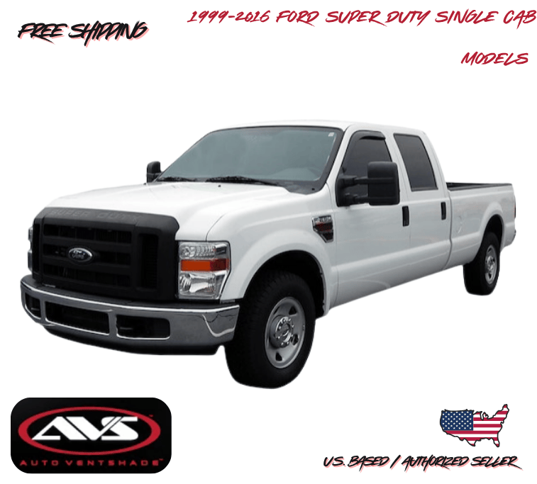 1999-2016 Ford F-450 Super Duty Single Cab AVS Window Vent Visors Rain Guard