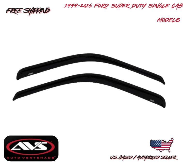 1999-2016 Ford F-450 Super Duty Single Cab AVS Window Vent Visors Rain Guard