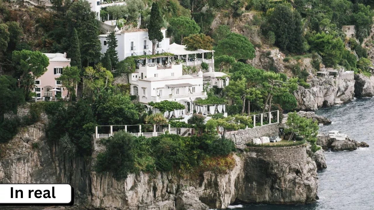 Hotel Costiera Filming Locations (2025-) 7 Villa Treville, Positano Front View In Real
