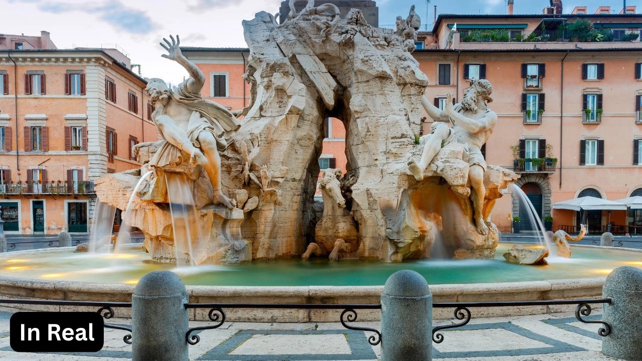 Piazza Navona, Rome In Real