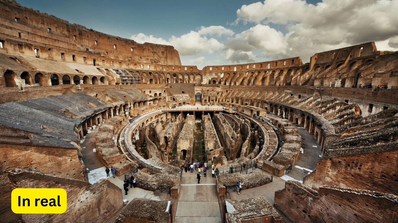 Colosseum in Rome Featured in Real