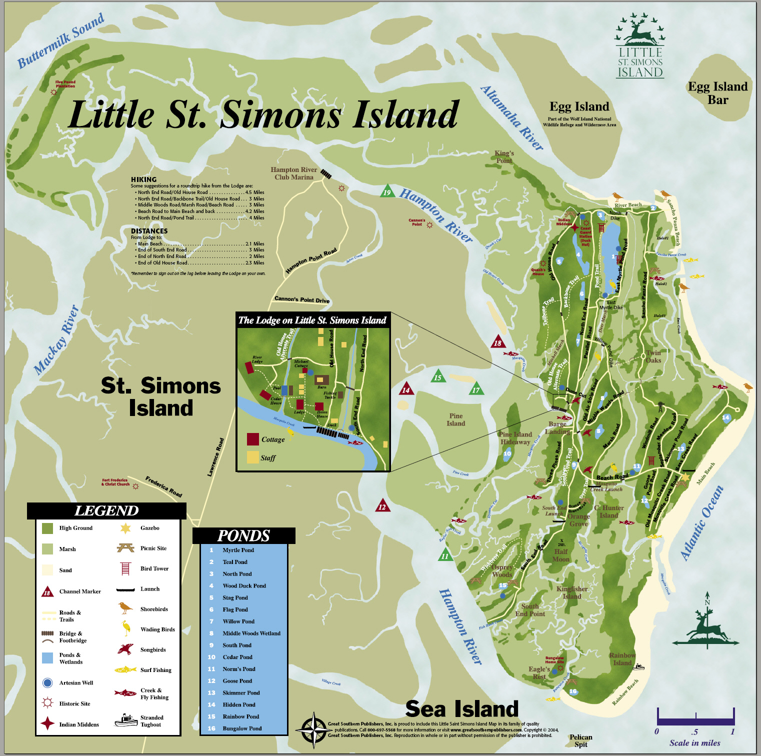 St Simons Map Golden Isles Maps VIFERC 