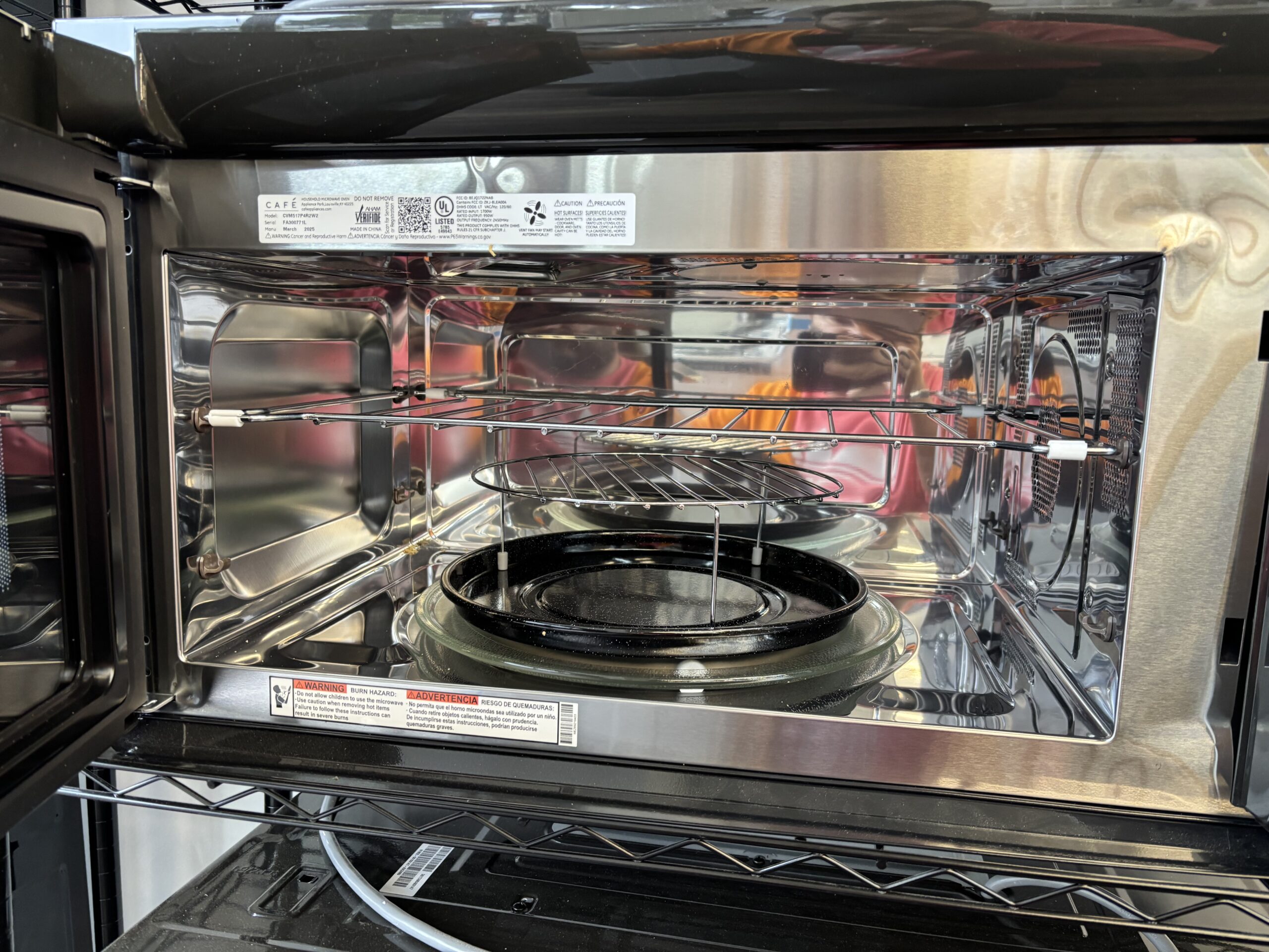 Cafe 1.7 Cu. Ft. Over the Range Microwave in Matte White with Air Fry - Image 4