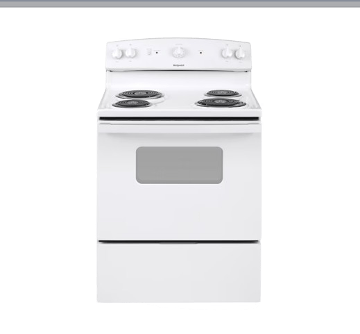 Hotpoint 30 in. 4 Burner Element Free-Standing Electric Range in White