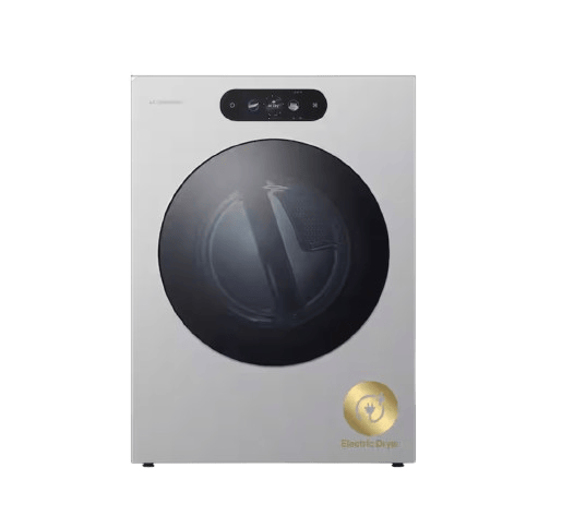 LG SIGNATURE 9.0 cu. ft. Vented Mega Capacity Stackable Smart Electric Dyer in Brushed Platinum Steel with AI Sensor Dry