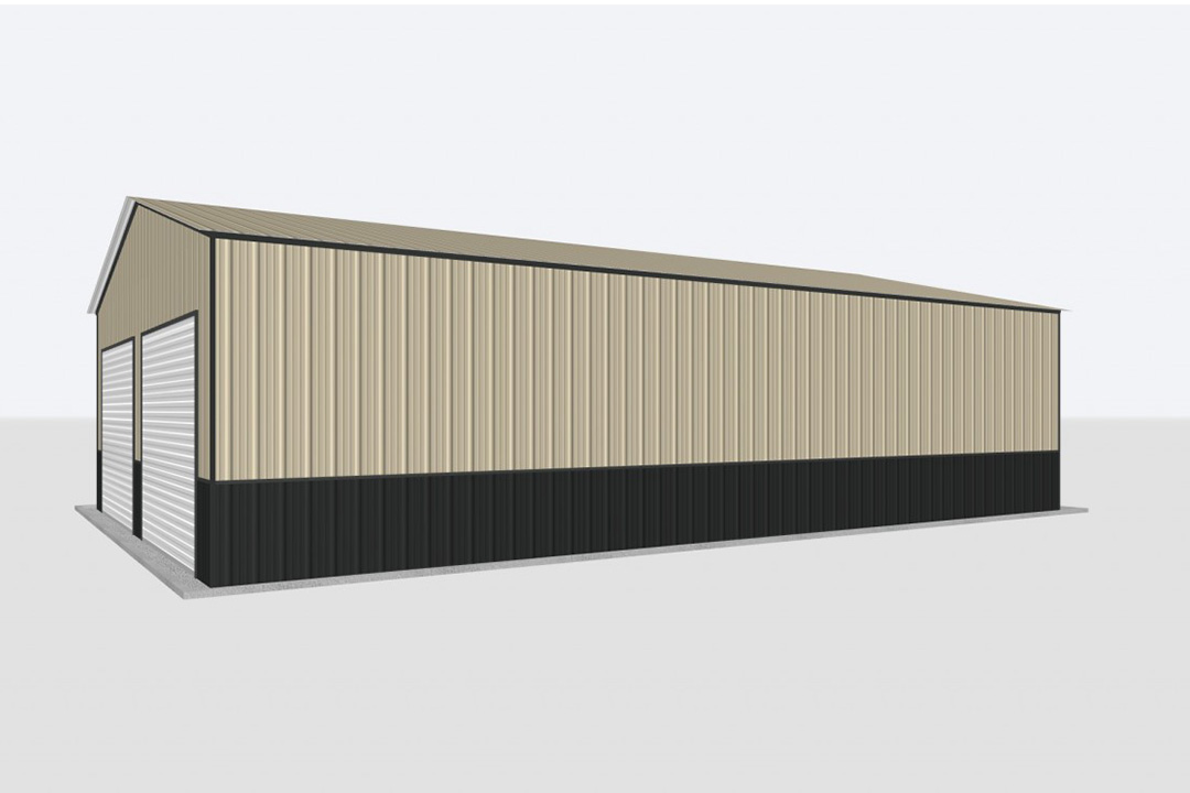 26×40 All Vertical Two Car Garage – A7 Buildings LLC
