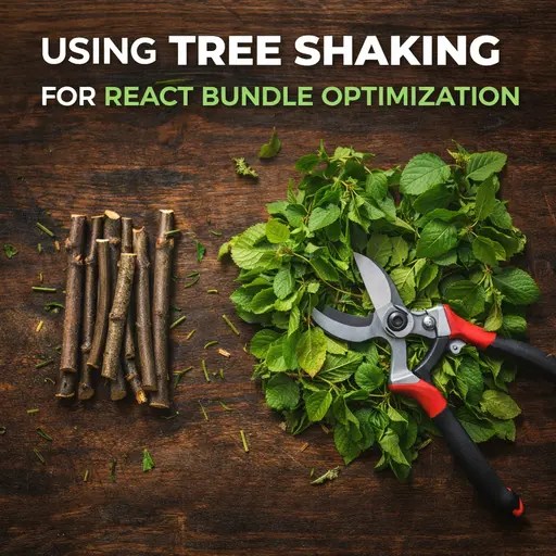 Tree shaking - reduce javascript bundle size in react