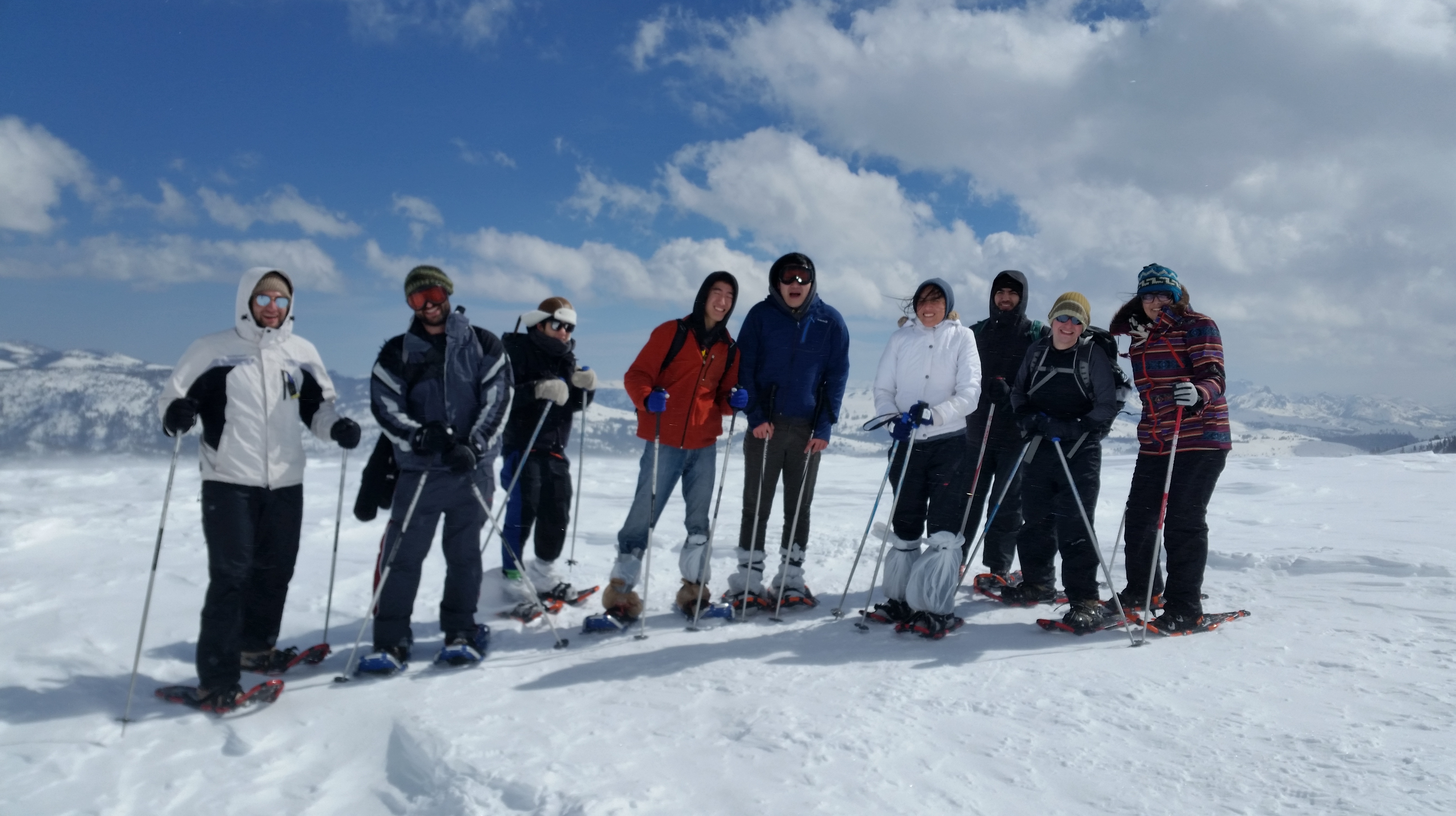 The group at about 9000 feet!