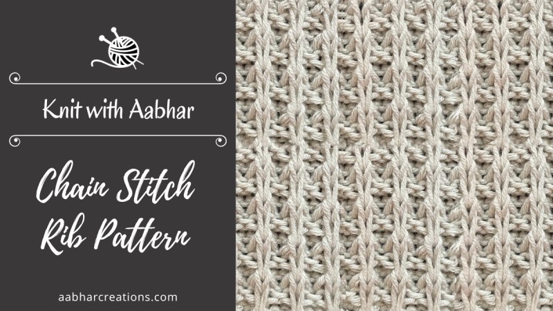 Chain Stitch Rib Featured aabharcreations