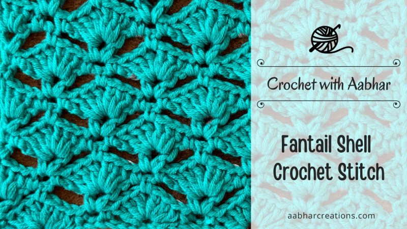 Fantail Shell Crochet Stitch Featured aabharcreations