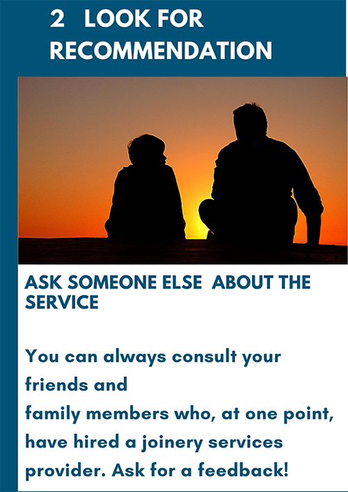 Joinery Recommendation