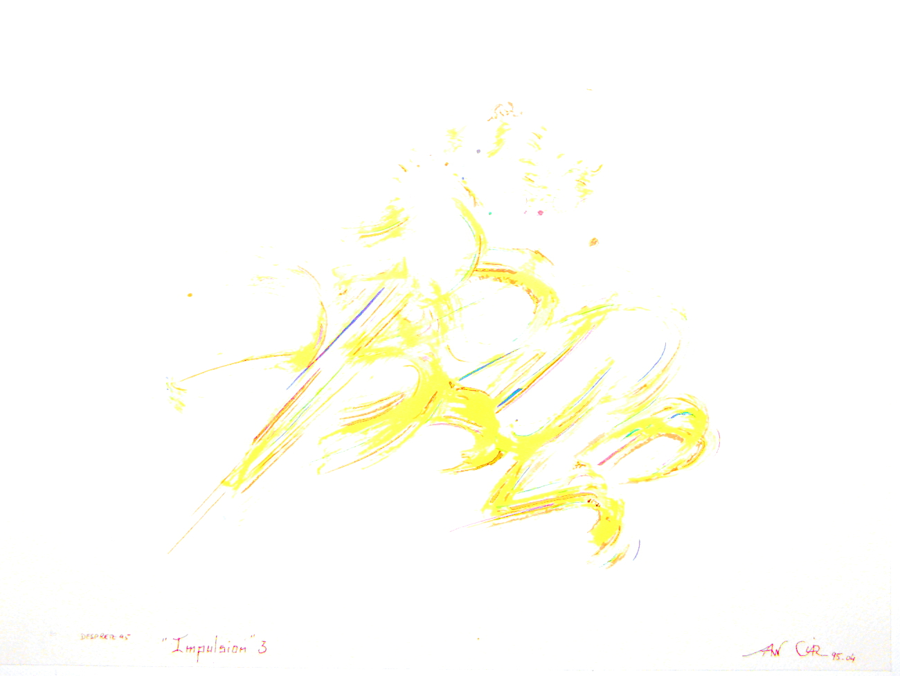 "Impulsion 3", aquarelle, (20x30) cm