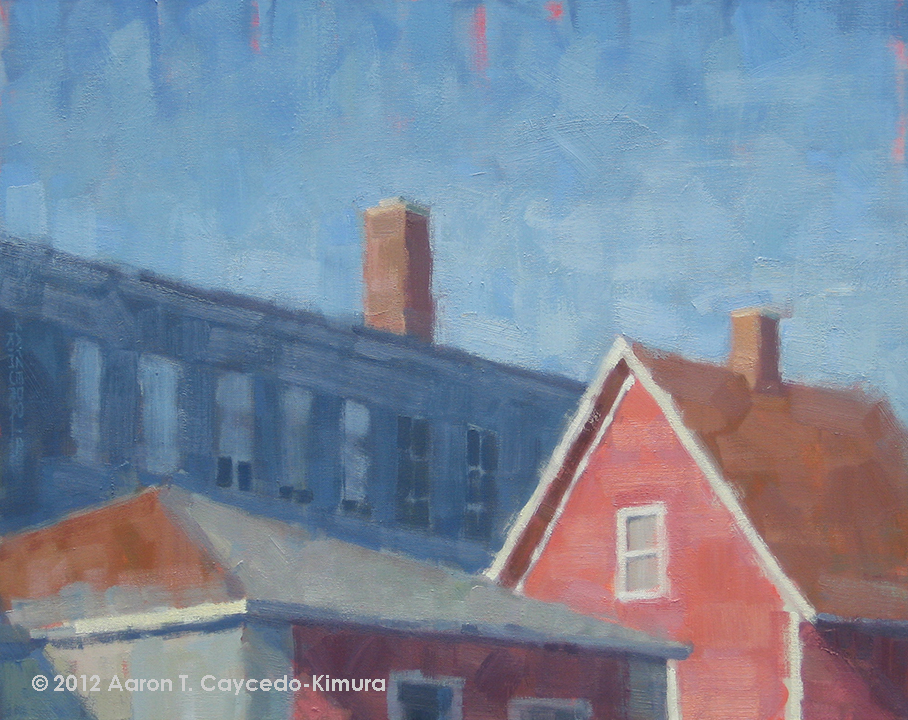 Saum Court. Oil on Canvas. 24" x 30".