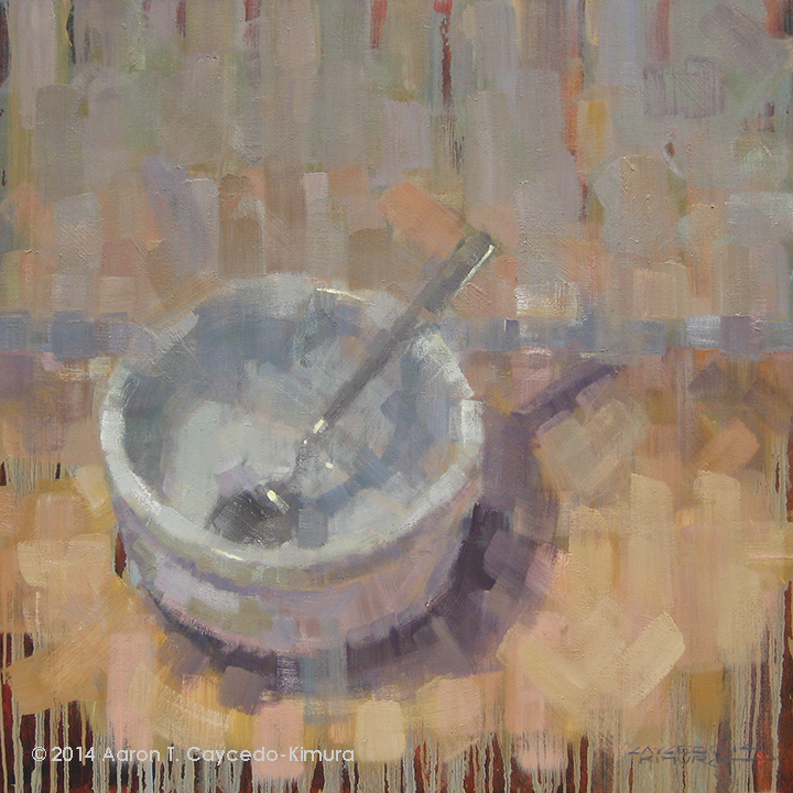 Bowl & Spoon. Oil on Canvas. 36" x 36".