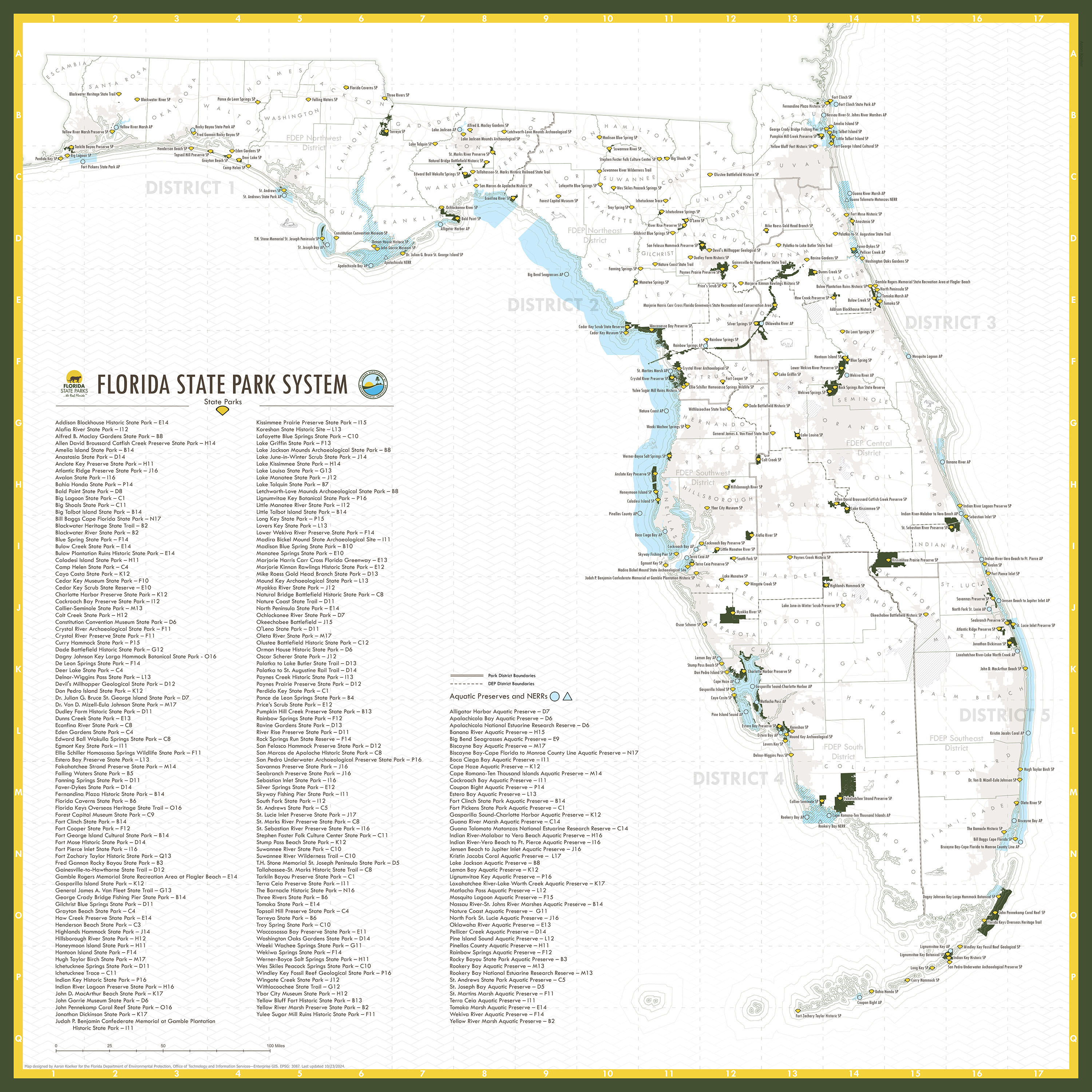 Florida State Parks Locations Florida National Parks List 2024 FL State Park System 3000px 
