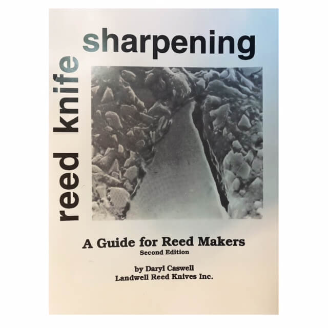 cover photo of Reed Knife Sharpening, a guide for reed makers, written by Daryl Caswell