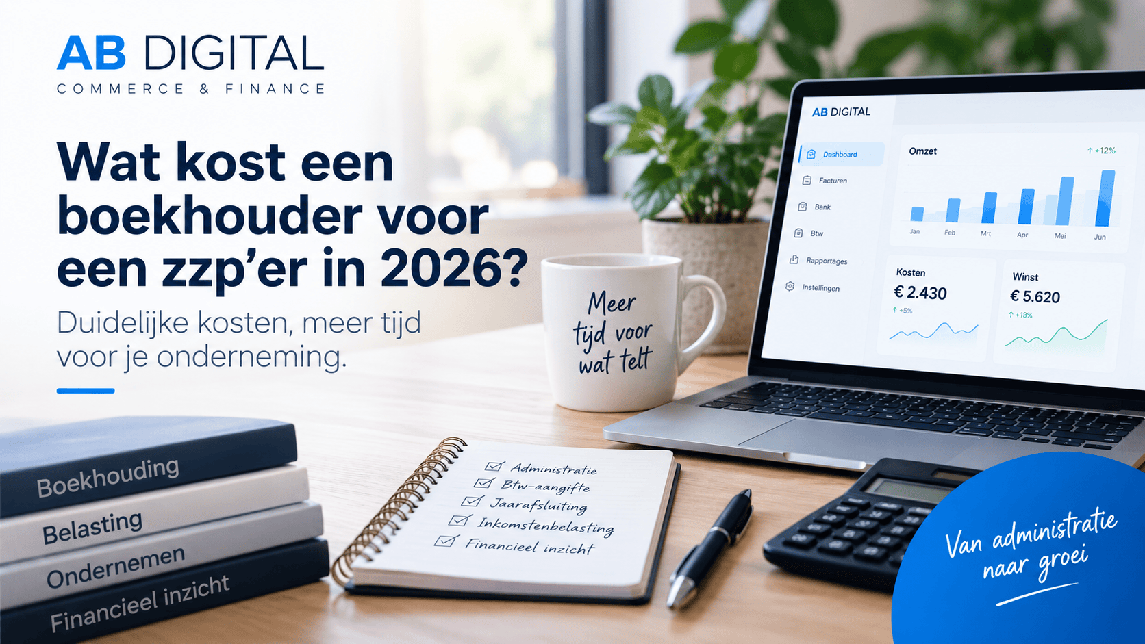 Wat kost een boekhouder voor een zzp’er in 2026?
