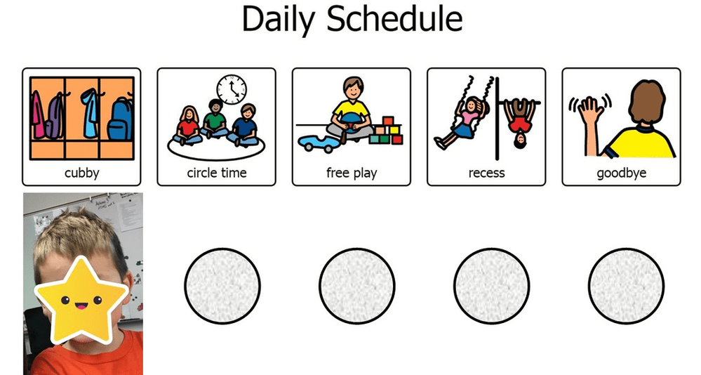 preschool daily picture schedule