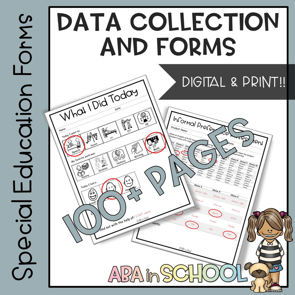 IEP data collection sheets
